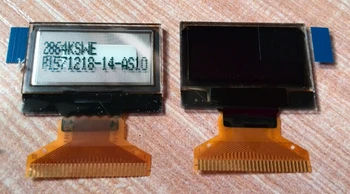0.96 colių 30PIN baltos spalvos OLED Ekranas SSD1306 Ratai SSD 128*64 Parraller 3/4 vielos SPI I2C UG-2864HSWEG01