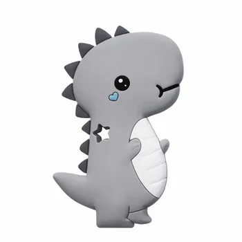 10 Vnt Dinozaurų Kūdikių Teether Gyvūnų, Animacinių filmų Stegosaurus kramtyti žaislas Silikono Kūdikiui Kramtyti Karoliai, Žaislai, 