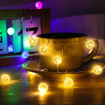 10M 10 LED Rutulio Formos String Žiburiai Kalėdų Pasakos Apšvietimo Stygos Lauko Atostogų, Vestuvės, Kalėdos Šalies Namų Puošybai