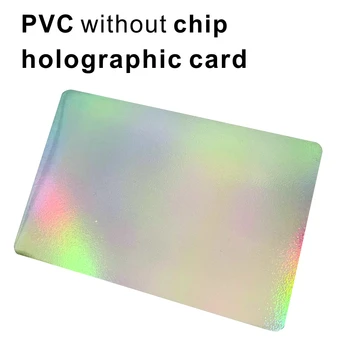 10vnt Holografinis PVC PLASTIKO Tuščią ID Kortele be chip Kreditinės Kortelės plonas CR80 Prieinamas Kortelės spausdintuvas