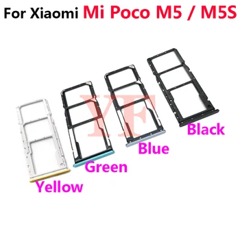 10VNT Už Xiaomi Mi Poco M5 M5S SIM Kortelės Dėklas SD Lizdas Laikiklio Adapterio Lizdas