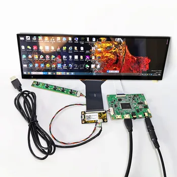 12.6-colių baras LCD talpinė jutikliniu ekranu modulis rinkinys 1920*515 HDMI Pramonės mašinų Aviečių Pi automobilių ekranas 