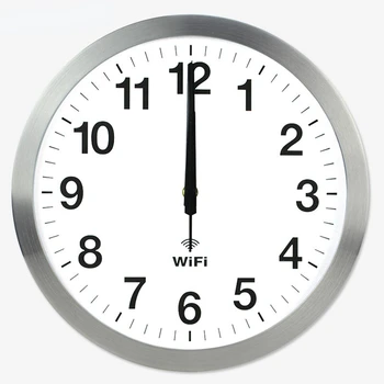 12 Colių Tikslumą, Smart WIFI Automatinis Laiko Sinchronizavimas Išjungti Sieniniai Laikrodžiai Kambarį Modernių Namų Decore Laikrodis Žiūrėti Dekoras