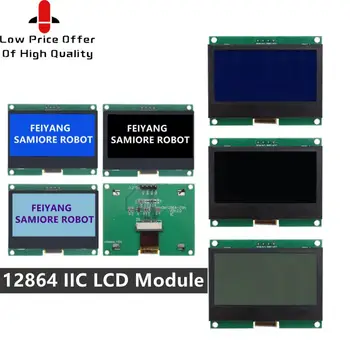 12864 IIC LCD Modulis 128X64 I2C ST7567S KD Grafinis Ekranas Ekranas Valdybos LCM Skydelis 128x64 Taškinės Matricos Ekranas Arduino