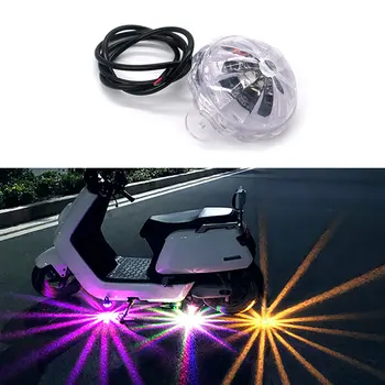 12V LED Automobilių, Motociklų Elektrinės Transporto priemonės RGB Važiuoklės, Apdailos Strobe Šviesos Signalas Šviesa Universalus Modifikuoti Priedai