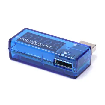 1pcs Skaitmeninis USB Mobiliojo Energijos Įkrovimo Srovė Testeris, Matuoklis Mini USB Įkroviklis Gydytojas Voltmeter Ammeter