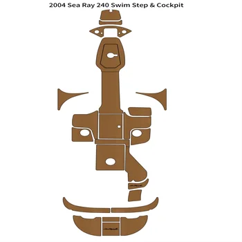 2004 m. Sea Ray 240 Plaukti Platforma Kabinos Padas Valtis EVA Putų Tiko Denio Grindų Kilimėlis