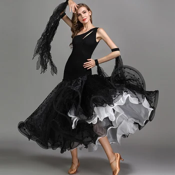 2021 Naujas MY784 Plikas Nugaros Siūlai Reljefiniai Dizaino lotynų Šokių Suknelė Moterų Veiklos Šiuolaikinių Šokių Suknelė Latino Dancewear