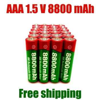 2023 Naujų 1,5 V AAA tipo akumuliatorius 8800mah AAA 1,5 V Naujus Šarminis Įkrovimo batery led šviesos žaislas mp3wait+nemokamas pristatymas
