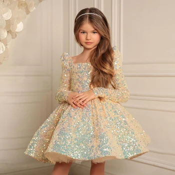 2023 Pirmosios Komunijos, Krikšto Gimtadienio Suknelė Baby Girl Kostiumai Merginos Princesė Suknelės China Šalis Suknelė Mažai Bridesmaid