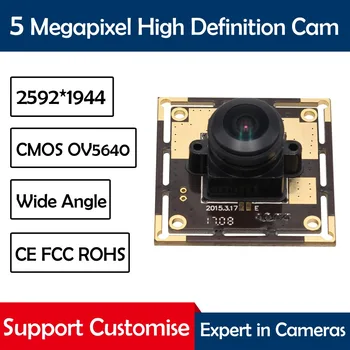 2592*1944 5megapixel Kamera Modulis OV5640 CMOS Plataus Kampo Fisheye objektyvas, USB Kameros Modulį, skirtą 