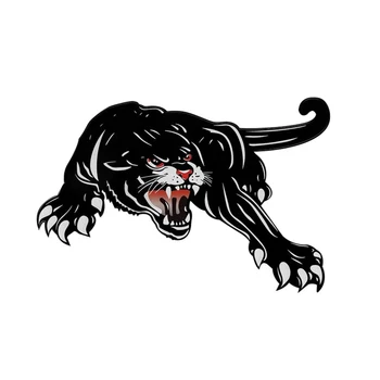 2vnt Spalvinga Black Panther Automobilio Kapoto Durų Atspindintis Lipdukas Galvos Į Kairę Vandeniui Automobilių Kėbulo Apdailos Lipdukai