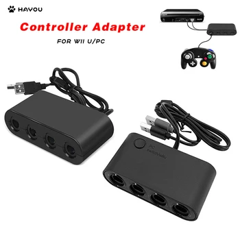 3in-1 Konverteris GameCube Valdytojas Adapteris Wii U/VNT USB/Jungiklis
