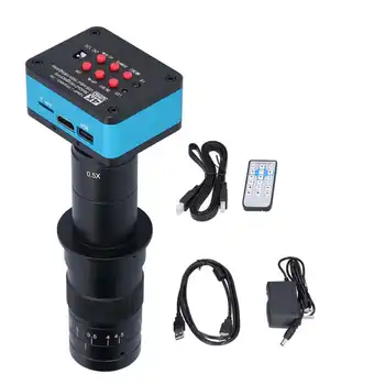 4K 2K 12MP HD USB Skaitmeninis Mikroskopas su Kamera 180X C-Mount Objektyvas 144LED Šviesos AC100-240V
