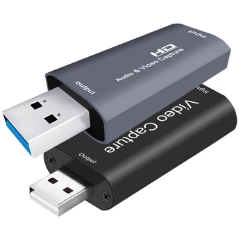 4K Vaizdo USB 2.0 3.0 HDMI suderinamus Užfiksuoti Kortelės Video Grabber Langelį PS4, PS3 Nešiojamas KOMPIUTERIS Telefono Žaidimas ir Vaizdo Įrašų Transliacija