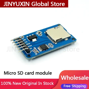 5vnt Micro SD kortelės modulis SPI sąsaja TF kortelių skaitytuvas su lygiu konversijos lustas