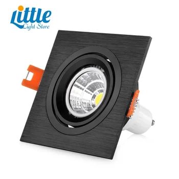 5vnt Rėmo Aikštėje Juoda/Sidabrinė Halogeninės LED Prožektoriai, Rėmas Priedai Dėmesio Aliuminio Reikmenys, Rėmo Laikikliai