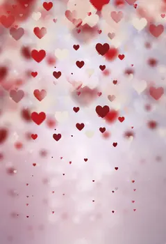 5x7ft Raudona Širdies Valentino Diena Fone Fotografijos Fone Studija Prpp