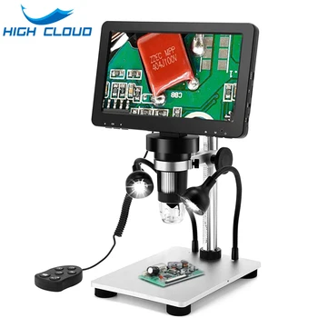 7 colių LCD Skaitmeninis Mikroskopas HD USB Endoskopą su Laidiniu Nuotolinio 1200X Didinimo Nešiojamą Mikroskopai su Vaizdo įrašymo