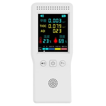9 1 Temperatūra, Drėgmė, Oro Kokybės Jutiklis KD2.5 KD10 HCHO TVOC CO2 Backlight LCD Spalvotas Ekranas