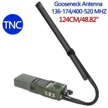 ABBREE TNC Taktinis Antenos 144/430Mhz Gooseneck Sulankstomas Antena Kenwood TK-378 Harris AN/KLR-152 148 Marantz Walkie Talkie
