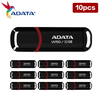 ADATA USB 3.2 128GB 10VNT UV150 Black USB Flash Drive 64GB U Disko Greitis Didelis, Pen Drive 32GB Pendrive Nešiojamų Flash Drive