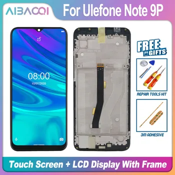 AiBaoQi Nauja 6.52 Colių Jutiklinis Ekranas+720x1600 LCD Ekranas+karkaso konstrukcijos Pakeitimo Ulefone Pastaba 9P Telefono