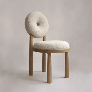 Akcentai Šiaurės Dizainerio Kėdės Atlošas Kėdės, Stalai Kėdės Padažu Kėdė Namų Ėriukų Aksomo Kėdės Visą Medžio Masyvo Baldai