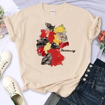 Akvarelė Šalių marškinėlius moterims vasaros grafikos dizaineris marškinėlius mergina harajuku streetwear anime drabužiai