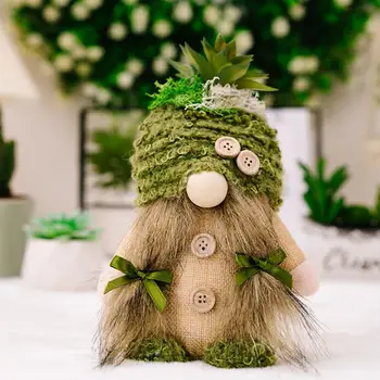 Akį Traukiantis Gnome Lėlė Big Nosies Dekoratyvinis Nešiojami Sultingi Augalų Nykštukai Pliušinis Beveidis Žaislas