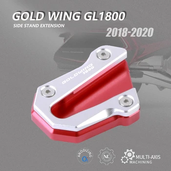 Aliuminis Pusė Stendas Pratęsimo Anti-Slip Motociklo Atramą Trinkelėmis Plokštė Didintuvas Honda Goldwing 1800 2018-2020 Priedai