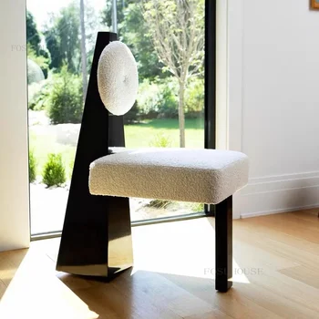 Amerikos Šalyje, Medžio masyvo Dizaineris Valgomojo Kėdės Kūrybos Studijų Specialios formos Kėdės Kremas Stiliaus Kambarį, Namų Kėdė