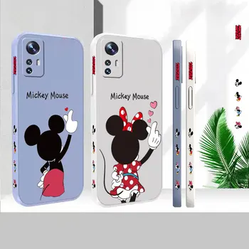 Animacinių filmų Mielas Mickey Minnie Mouse Telefoną Atveju Xiaomi Mi 13 12 12S 12X 11 11T 10 10S 10I 9 9SE 8 8SE Pro Ultra Lite Padengti Funda