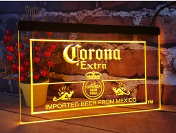 b44 Corona Meksikos Alaus Baras Pub Club 3d ženklų LED Neon Šviesos Ženklai