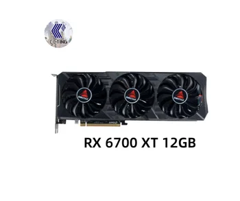 BIOSTAR RX 6700 XT 12 GB Vaizdo plokštė AMD GPU Radeon RX 6700 XT Grafinių Kortelių KOMPIUTERIO Kompiuterinių Žaidimų Panaudota