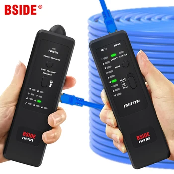BSIDE FWT8X Tinklo kabelis tracker detecteur RJ11/45 Lan Ethernet Telefono vielos testeris Finder Telekomunikacijų Priemone elektrifikuotas darbo 60V
