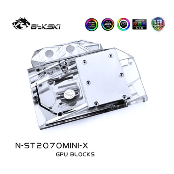 Bykski Pilnas draudimas GPU Aušinimas Vandeniu RGB Blokas ZOTAC GeForce RTX2070-8GD6 MINI OC N-ST2070MINI-X