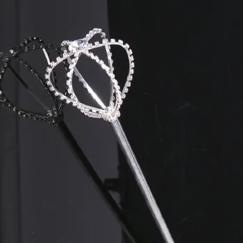 Cetro Grožio Konkurso Rekvizitai Princesė Karalienė Kalnų Krištolas Skeptrą Persikas Širdies Formos Magic Fairy Stick