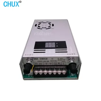 CHUX 500W Reguliuojamas impulsinis Maitinimo šaltinis Su Skaitmeniniu Ekranu Maitinimo LED ac DC 0-12V 24V 36V48V 60V 80V 110V, 220V