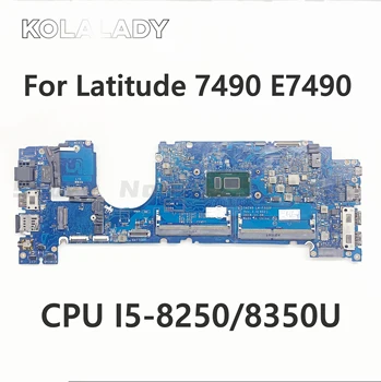 DAZ40 LA-F322P Už DELL Latitude 7490 E7490 Nešiojamas Plokštė W/ i5-8250U/8350U DDR4 100% Visiškai Išbandyta KN-0YKF3V 0R462V 0KGYDF