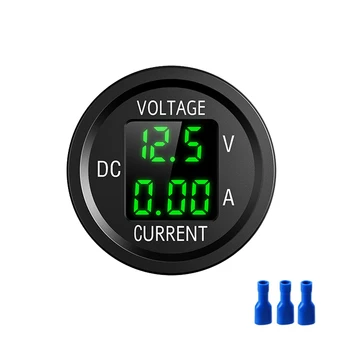 DC5V-48V 0-10A LED Dvigubai Digital Voltmeter Ammeter Skydelis Turas Dabartinis Įtampos Testeris Stebėti Automobilių Motociklas