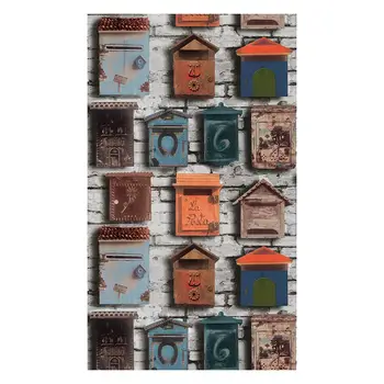 Derliaus Kaimiškas 3D Pramonės Plytų Tapetai Akmens pašto Dėžutės Modelis Sienos Popieriaus ritinėliai Drabužių Parduotuvė Loft Parduotuvė Sienos Freskos