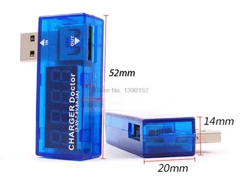 DHL 100vnt Baterijos Testeris USB Įkroviklis Gydytojas Mobiliojo Energijos Detektorių voltmetras Voltmeter Testeriai Naujas