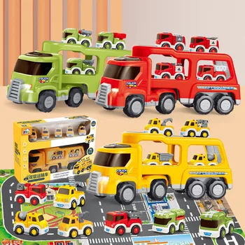 Diecast Vežėjas Vaikai Sunkvežimių Žaislai Inžinerijos Transporto Priemones, Ekskavatorių Buldozerių Sunkvežimio Modelis Rinkiniai Vaikams Mokomieji Žaislai Berniukams