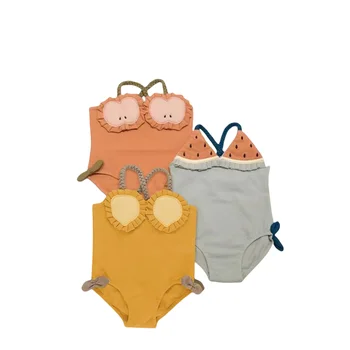 DOCHEER 2023 Vasaros Naują Ins Mada Vaikams Vaisių Formos maudymosi kostiumėlį Mielas Greitai-džiovinimo Diržas Maudymosi Bikini Baby Girl maudymosi Kostiumėliai