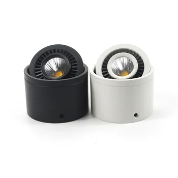 Downlight Lubų Šviesos Turas 360 Kampu Reguliuojamas LED, COB Paviršinio montavimo 5W-25W Lubų Dėmesio Fono Paveikslėlį
