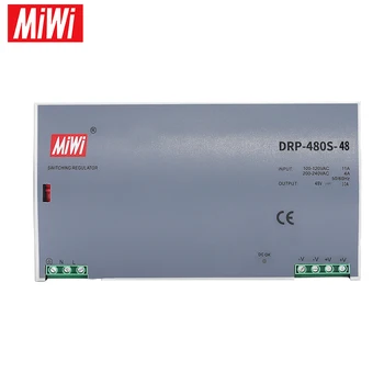 DRP-480-48 Pramonės Kontrolės SMPS 48vV10Amp 480V 48 Voltų impulsinis Maitinimo šaltinis