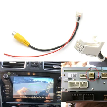Dėl Subaru Forester (2012-2015 m.) PR43 Originalus, Stebėti, automobilių Stovėjimo aikštelė Galinio vaizdo Kamera, 8 Pin Adapteris RCA Jungtis Konverteris Kabelis