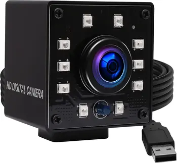 ELP 1080P OV2710 120fps 180 laipsnių Plataus Kampo USB Kamera, Naktinio Matymo Mini IR Webcam Dienos ir Nakties Vaizdo Stebėjimo