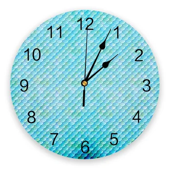 Estetinės Undinė Svarstyklės Miegamojo Sienos Laikrodį, Didelė Moderni Virtuvė Valgomasis Apvalus Sieniniai Laikrodžiai, Laikrodžiai Kambarį Žiūrėti Namų Dekoro